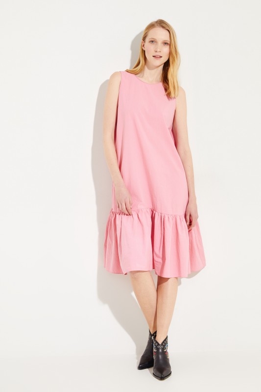Baumwoll-Kleid Rosé