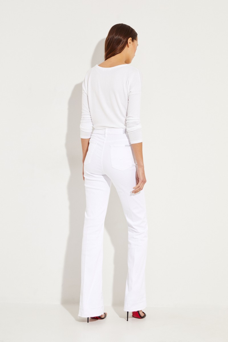 Bootcut-Jeans 'Lisha' Weiß