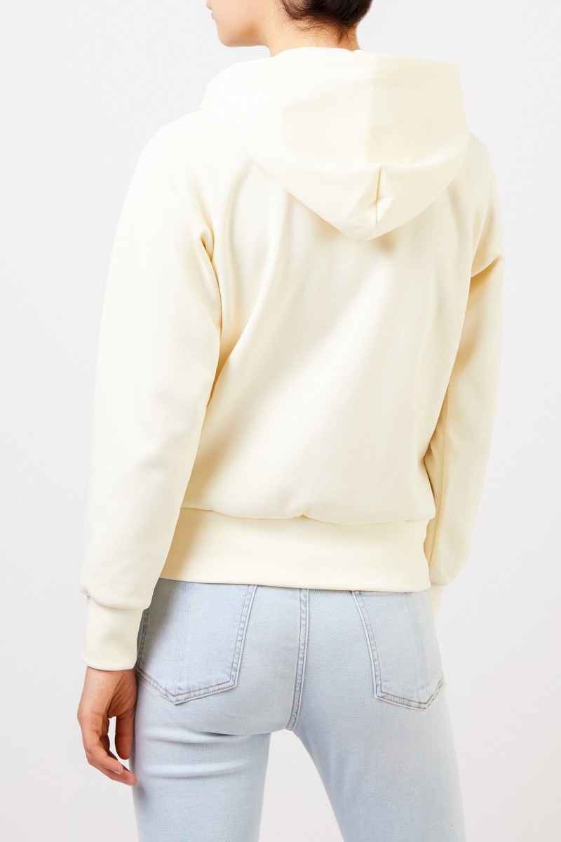 Hoodie mit Herz-Emblem Gelb