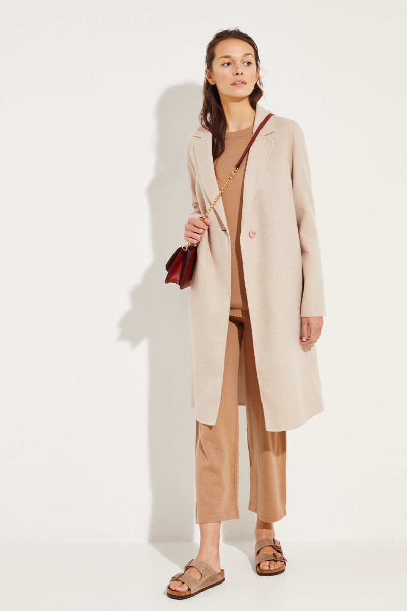 Klassischer Cashmere-Pullover Caramel