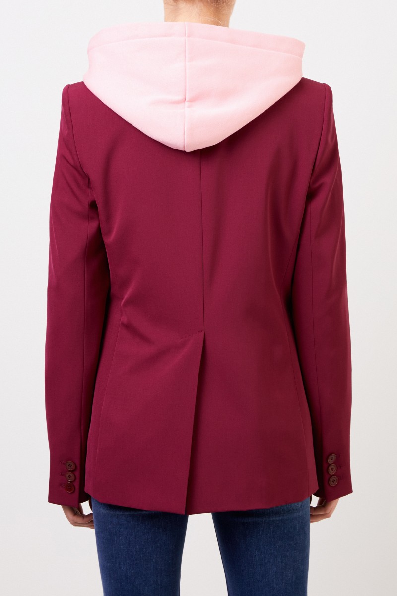 Stella McCartney Klassischer Long-Blazer Burgundy