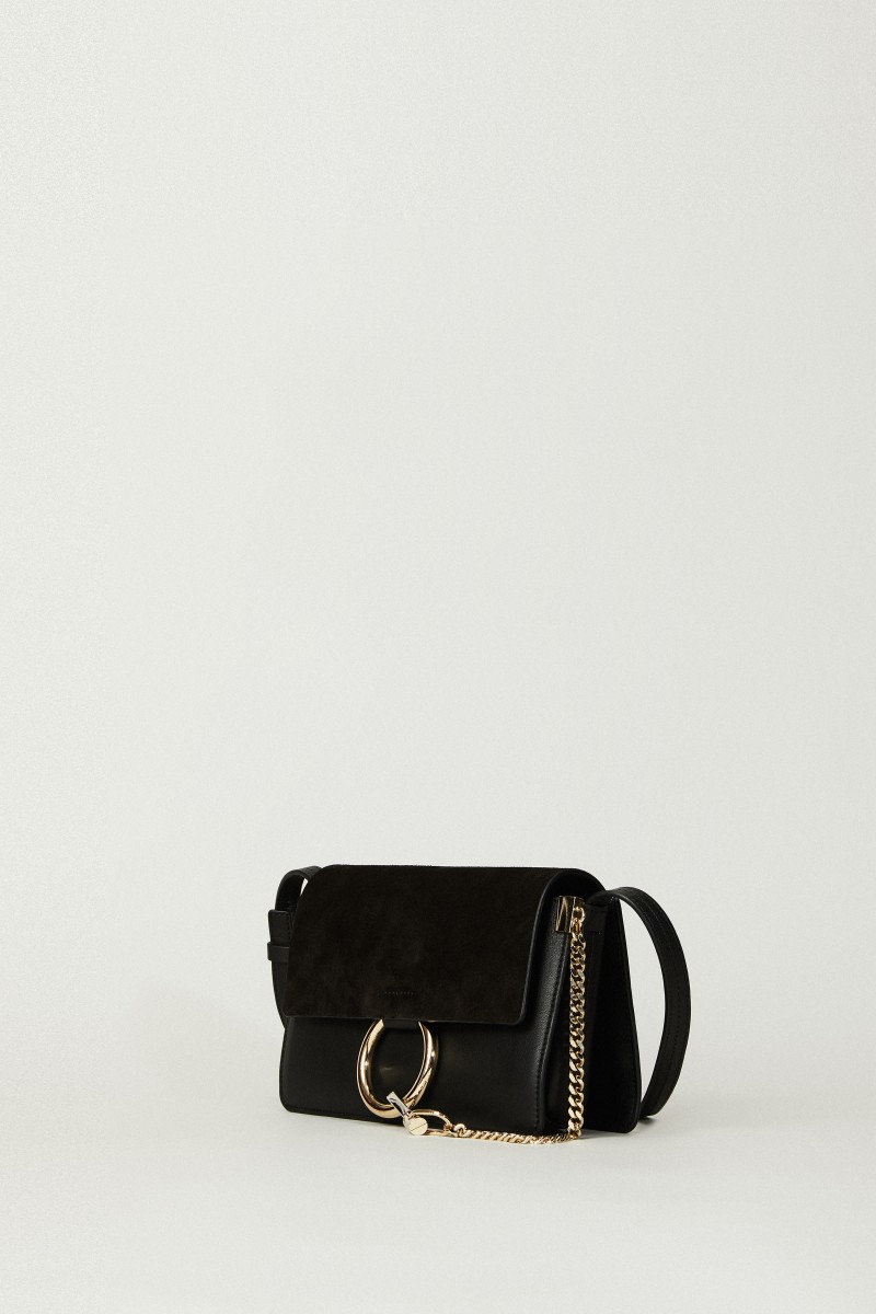 Schultertasche 'Faye Small' Schwarz