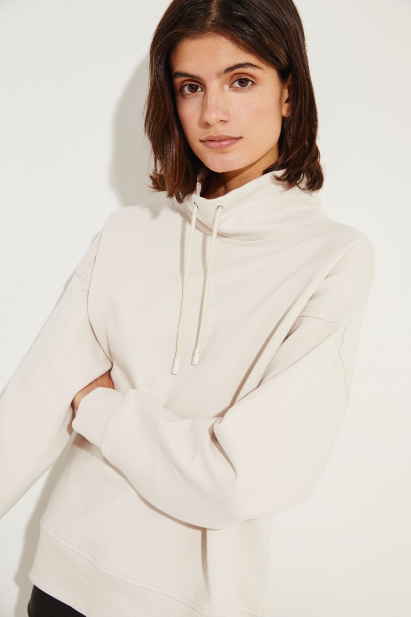Baumwoll-Sweatshirt Beige