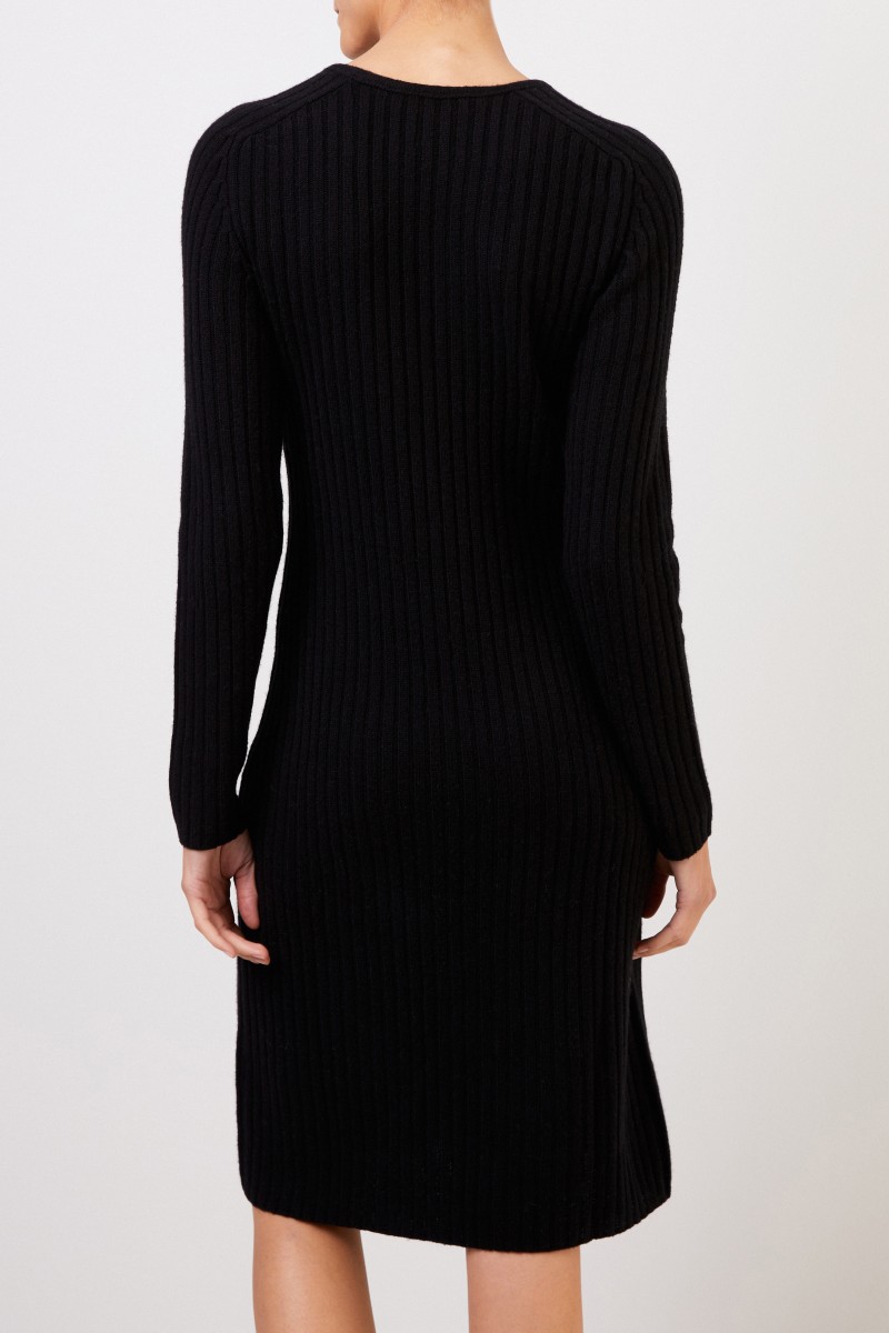Iris von Arnim Cashmere-Strickkleid 'Christella' Schwarz