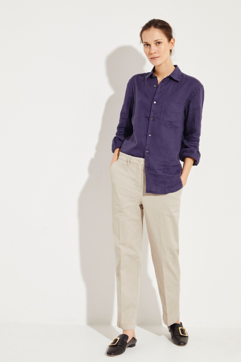 Baumwoll-Hose Beige