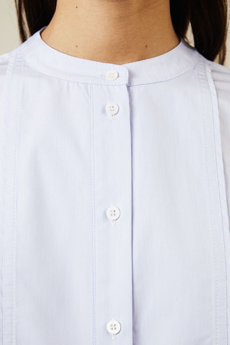 Baumwoll-Bluse 'Liberty' Hellblau