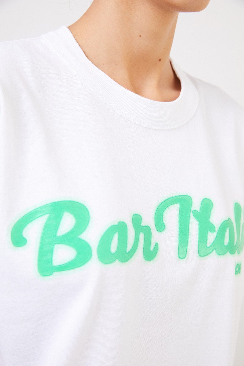 Sacai T-Shit 'Bar Italia' White/Green