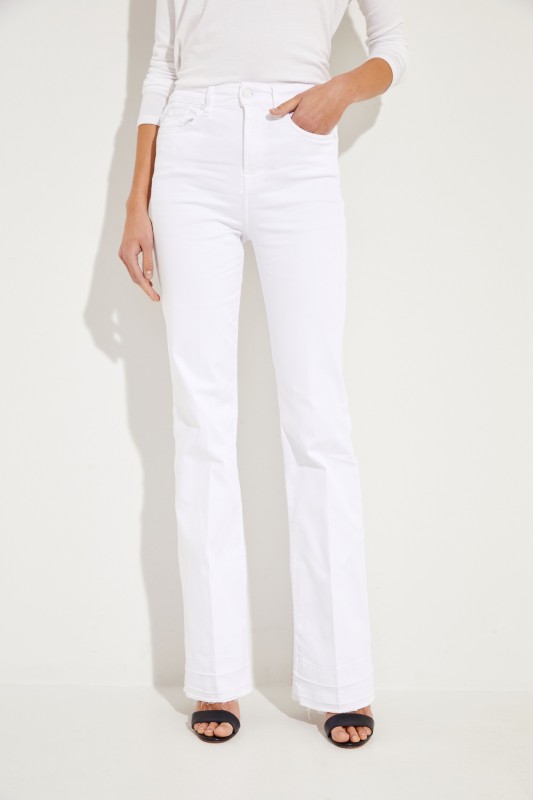 Bootcut-Jeans 'Lisha' Weiß
