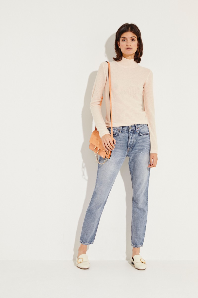 Woll-Cashmere-Pullover Rosé