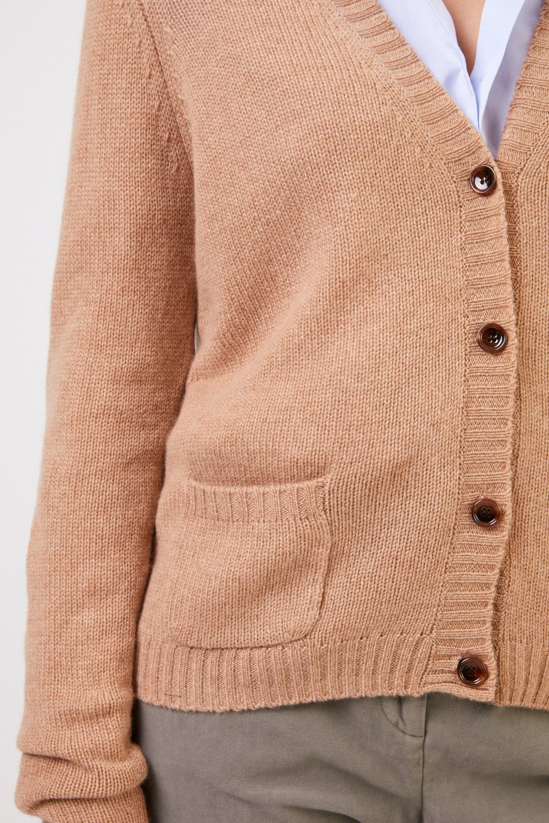 Allude Cashmere-Cardigan Cognac