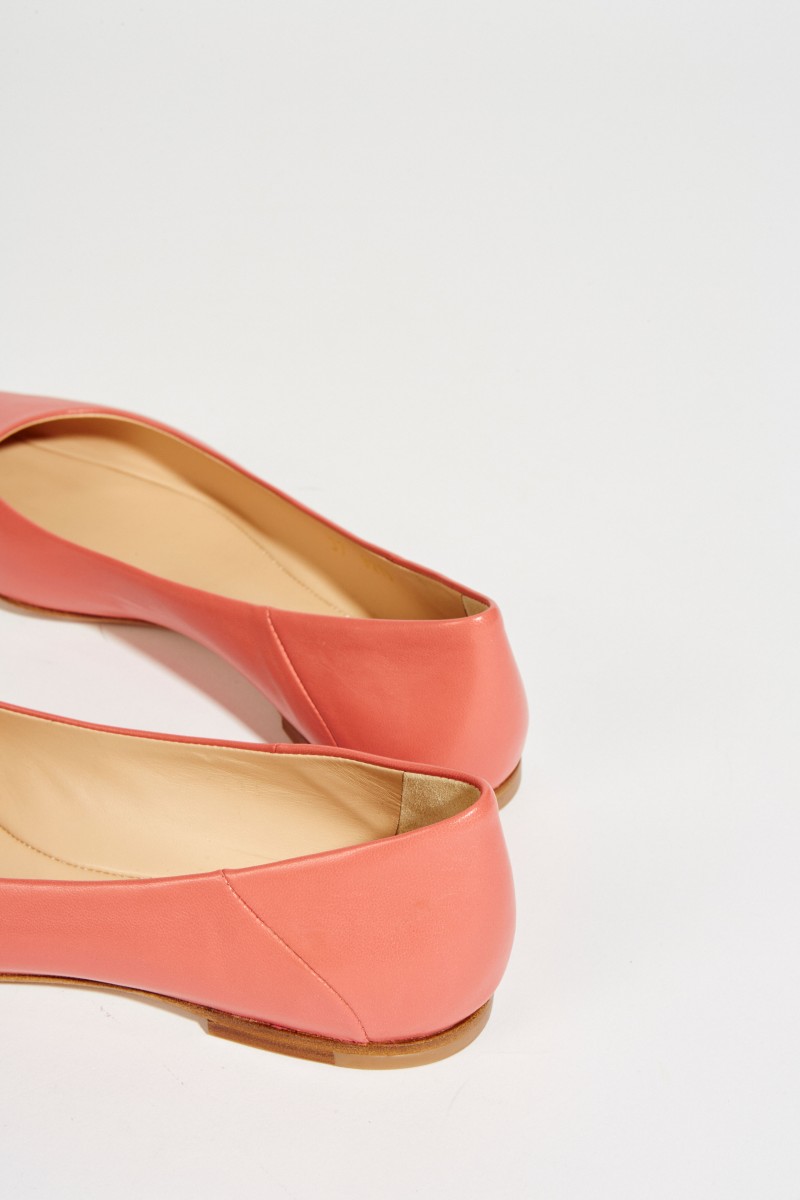 Spitzer Leder-Flat Coral