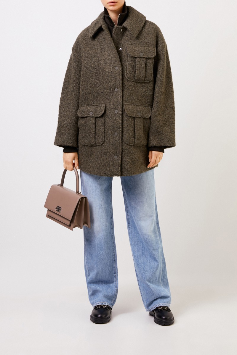 Balenciaga Leather bag 'Sharp S' Beige