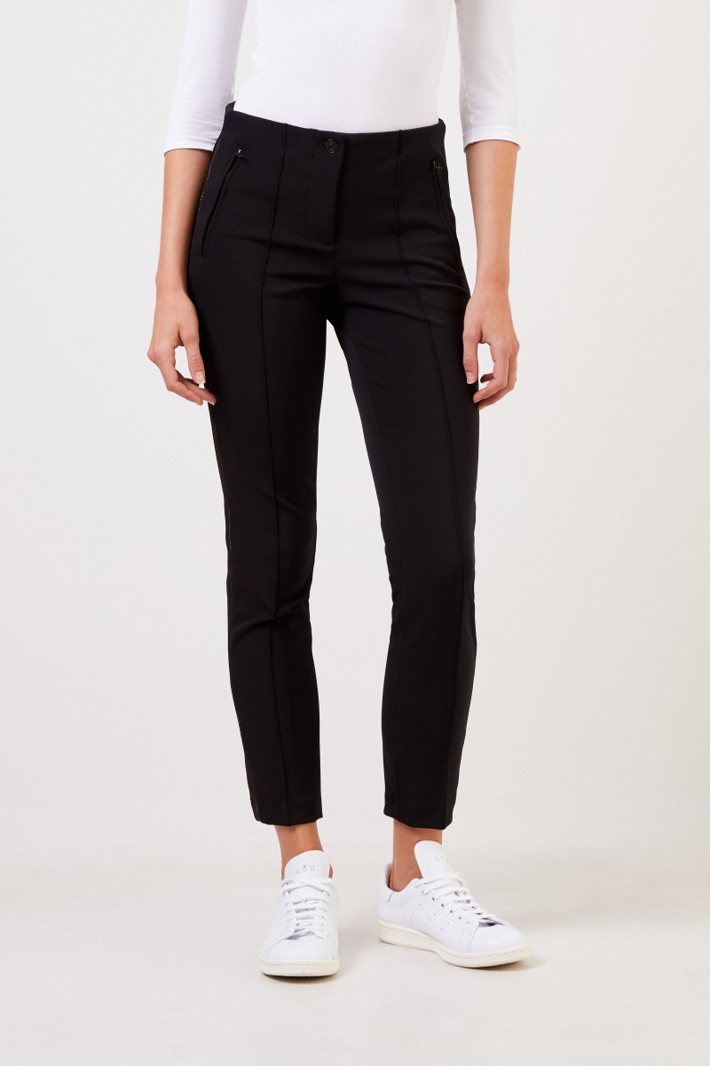 Cambio Hose 'Ros' mit Perlendetails Schwarz