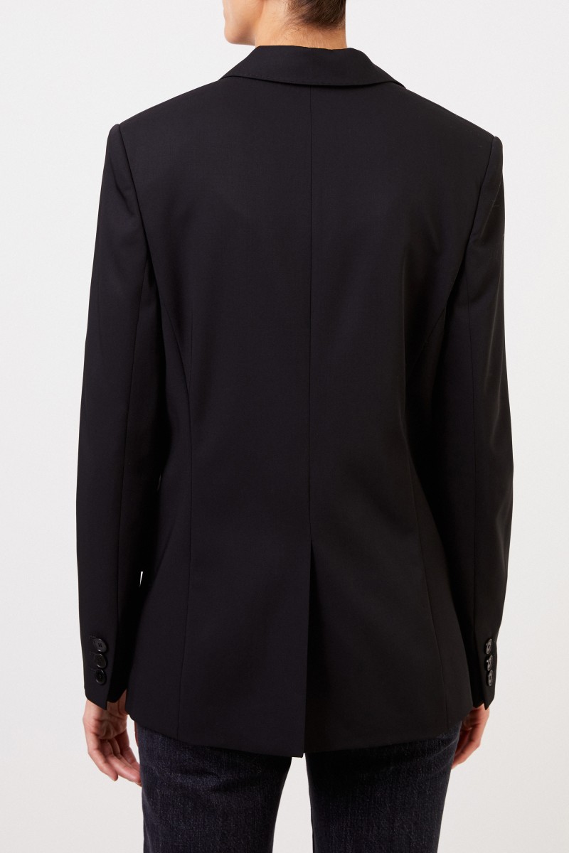 Stella McCartney Woll-Blazer mit Detail Schwarz