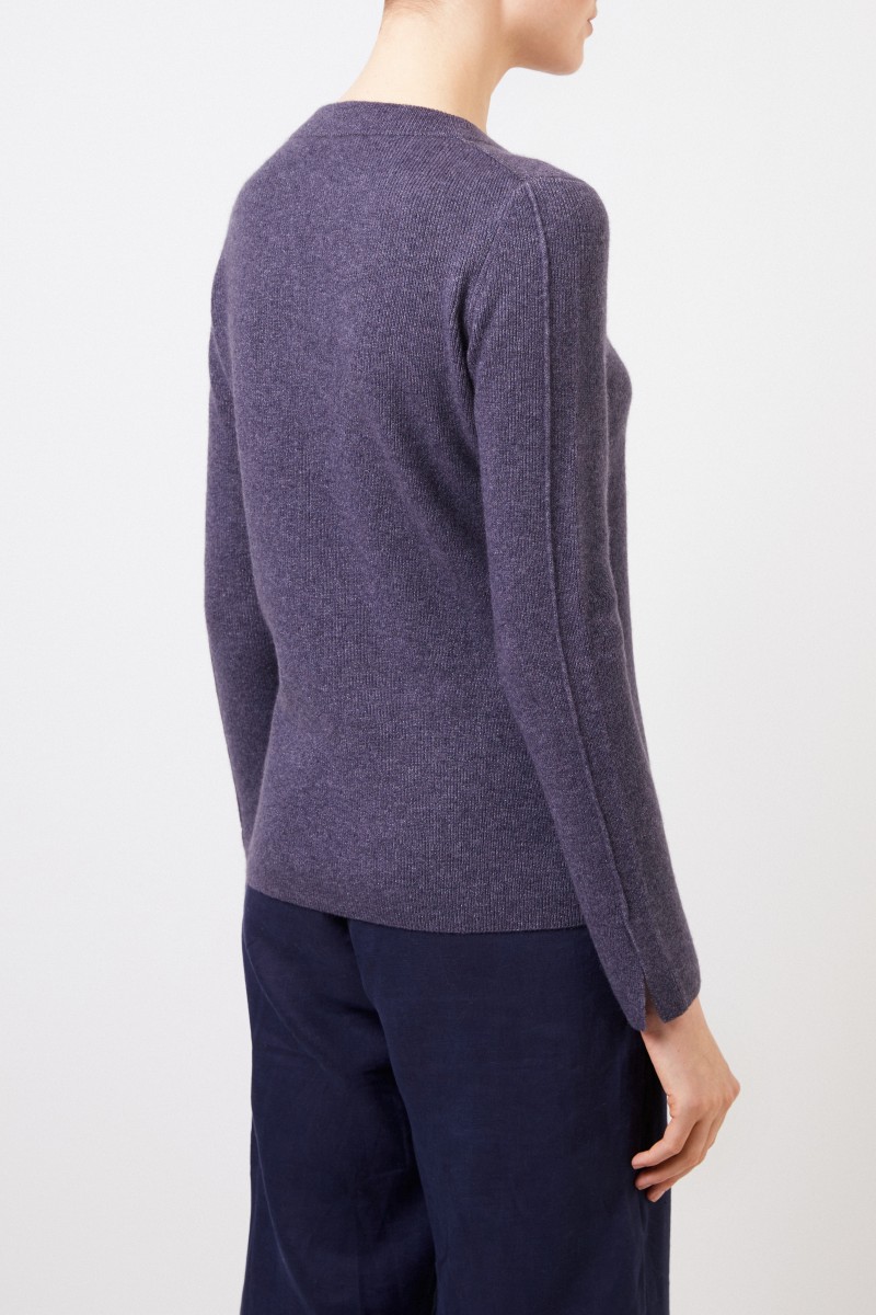 Iris von Arnim Cashmere-Seiden Pullover 'Talitha' Denim
