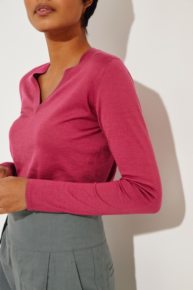 Cashmere-Seiden-Pullover Pink