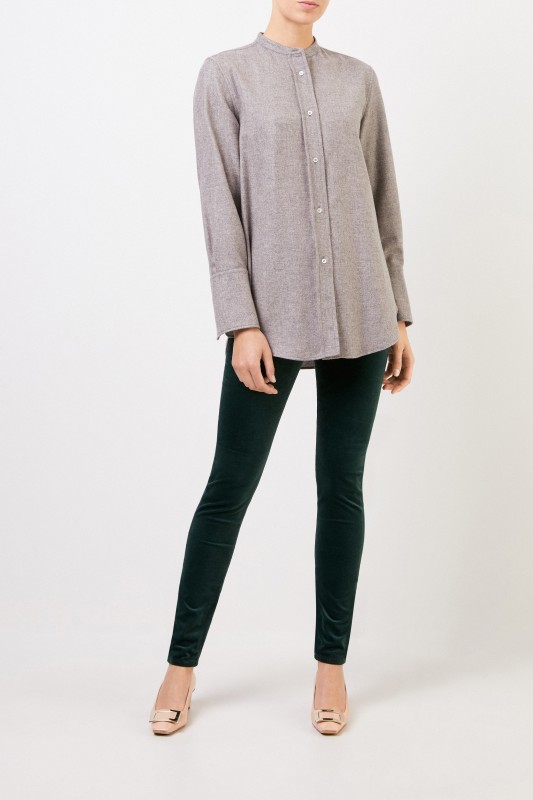 Aspesi Cashmere-Bluse Grau