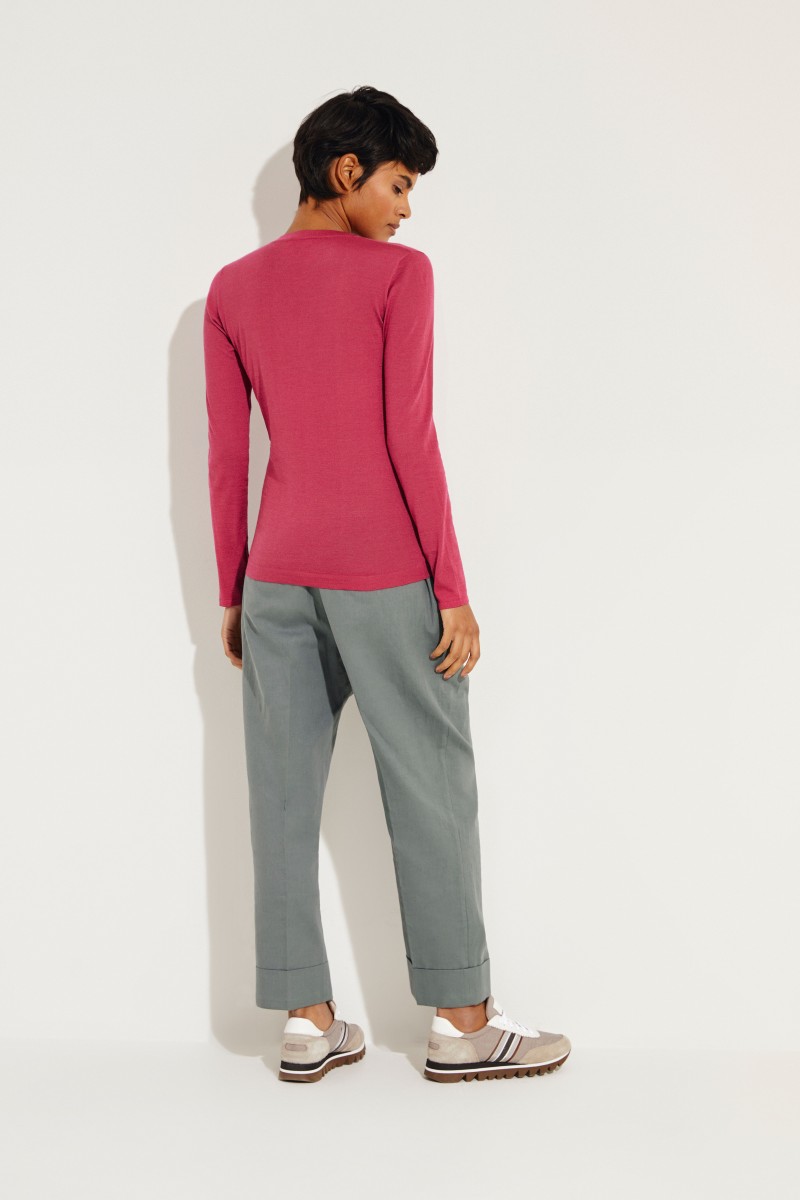 Cashmere-Seiden-Pullover Pink
