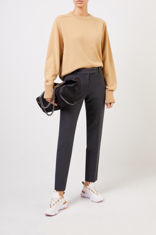 Cappellini Klassische Hose mit Schlitzen Grau