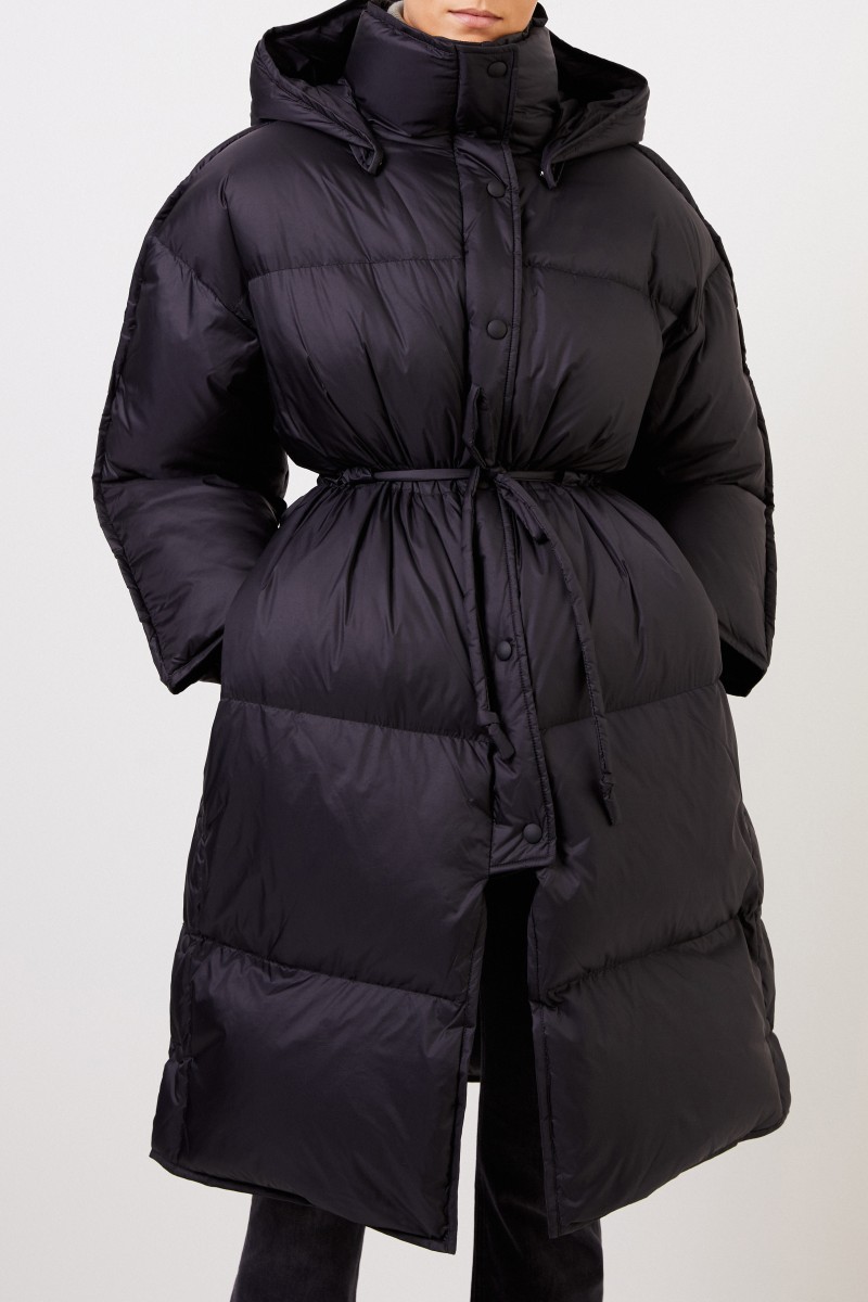 Acne Studios Daunenmantel 'Ottie Nylone Puffer' mit Kapuze Schwarz