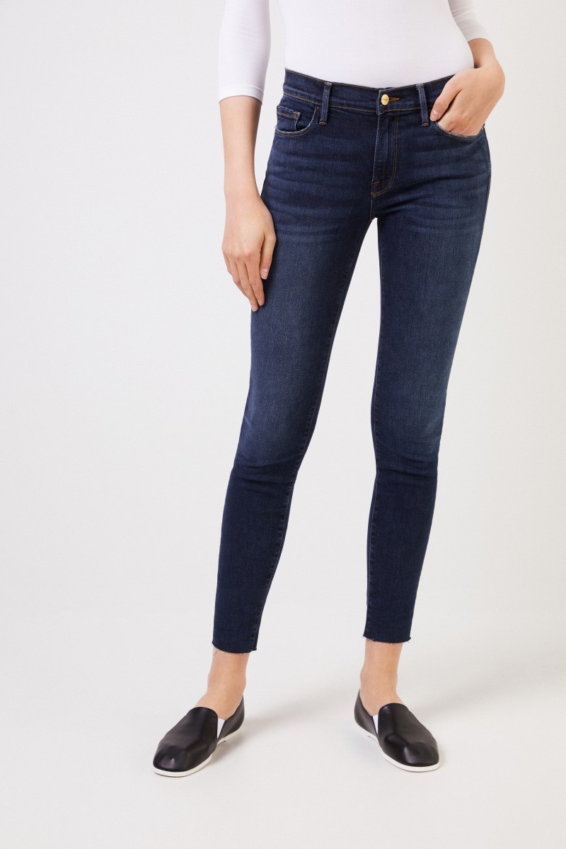 Frame Skinny Jeans 'Le Skinny De Jeanne' Marineblau