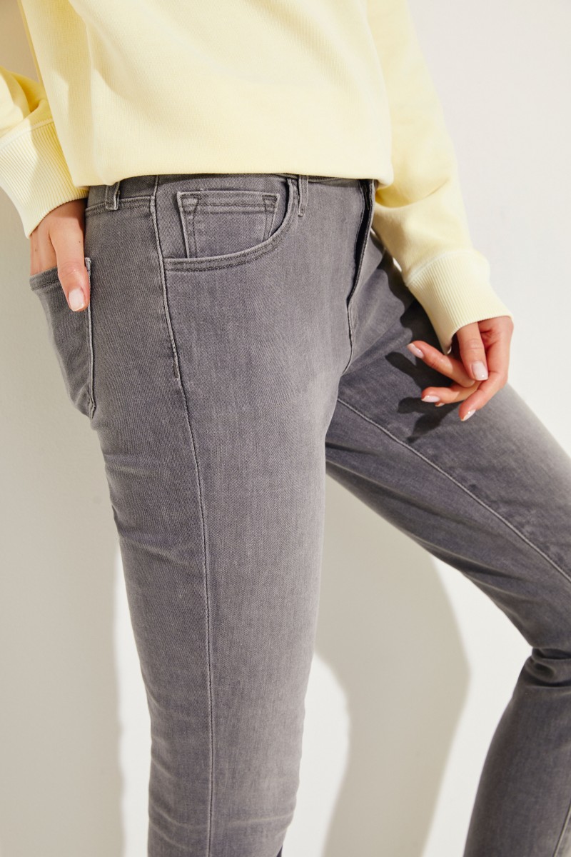 Jeans 'Midrise Cropped' Grau