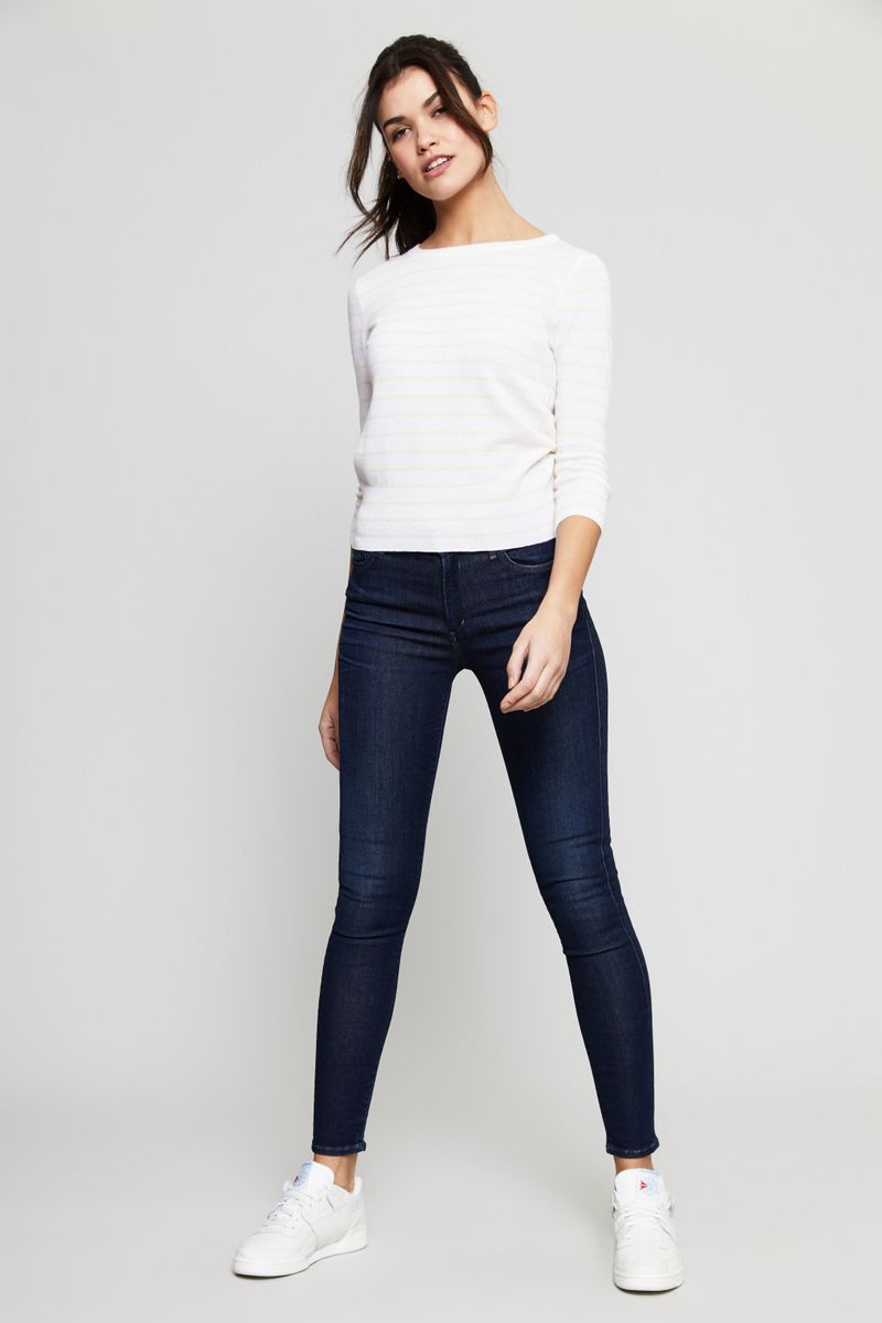Citizens of Humanity High Rise Skinny Jeans 'Rocket' Marineblau