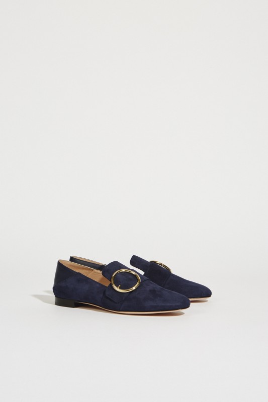 Lederloafer 'Lottie' Marineblau