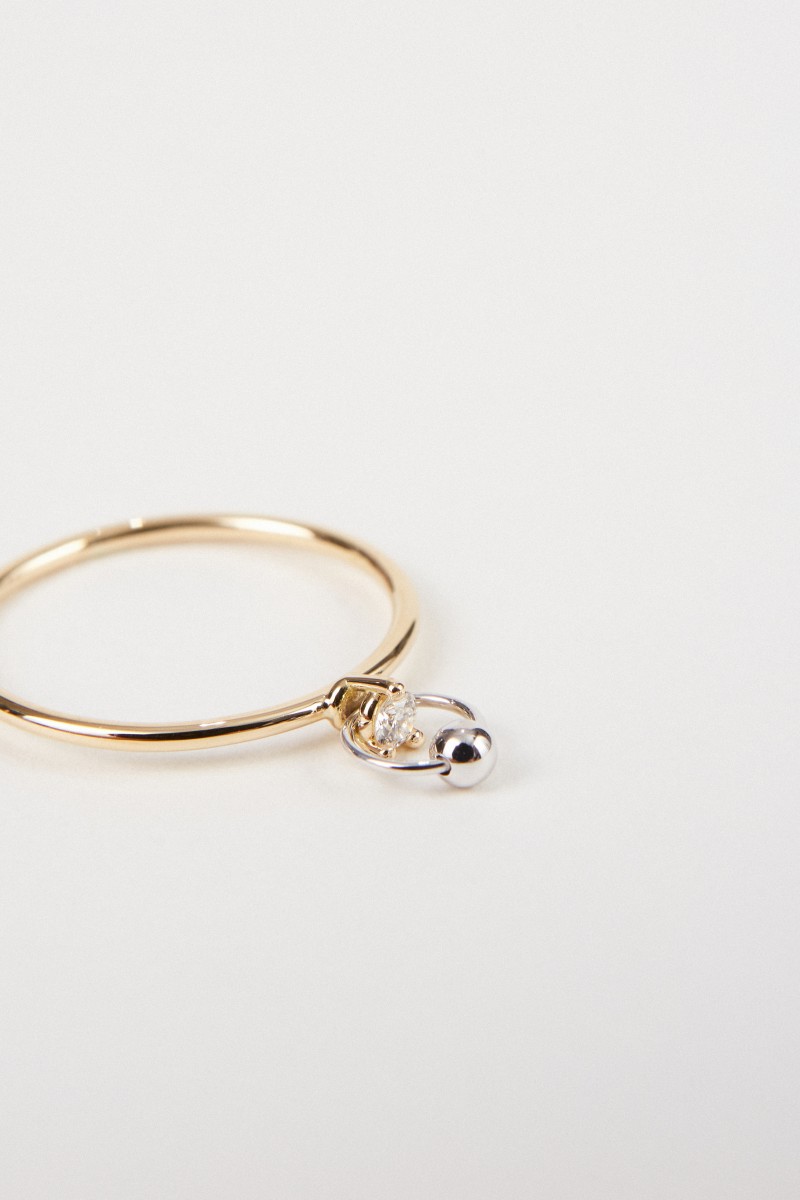 Delfina Delettrez Ring 'Two In One' mit Diamant Gold