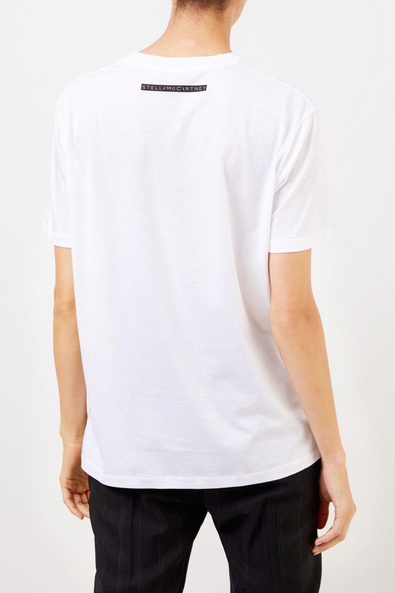 Stella McCartney T-Shirt mit Aufdruck Weiß