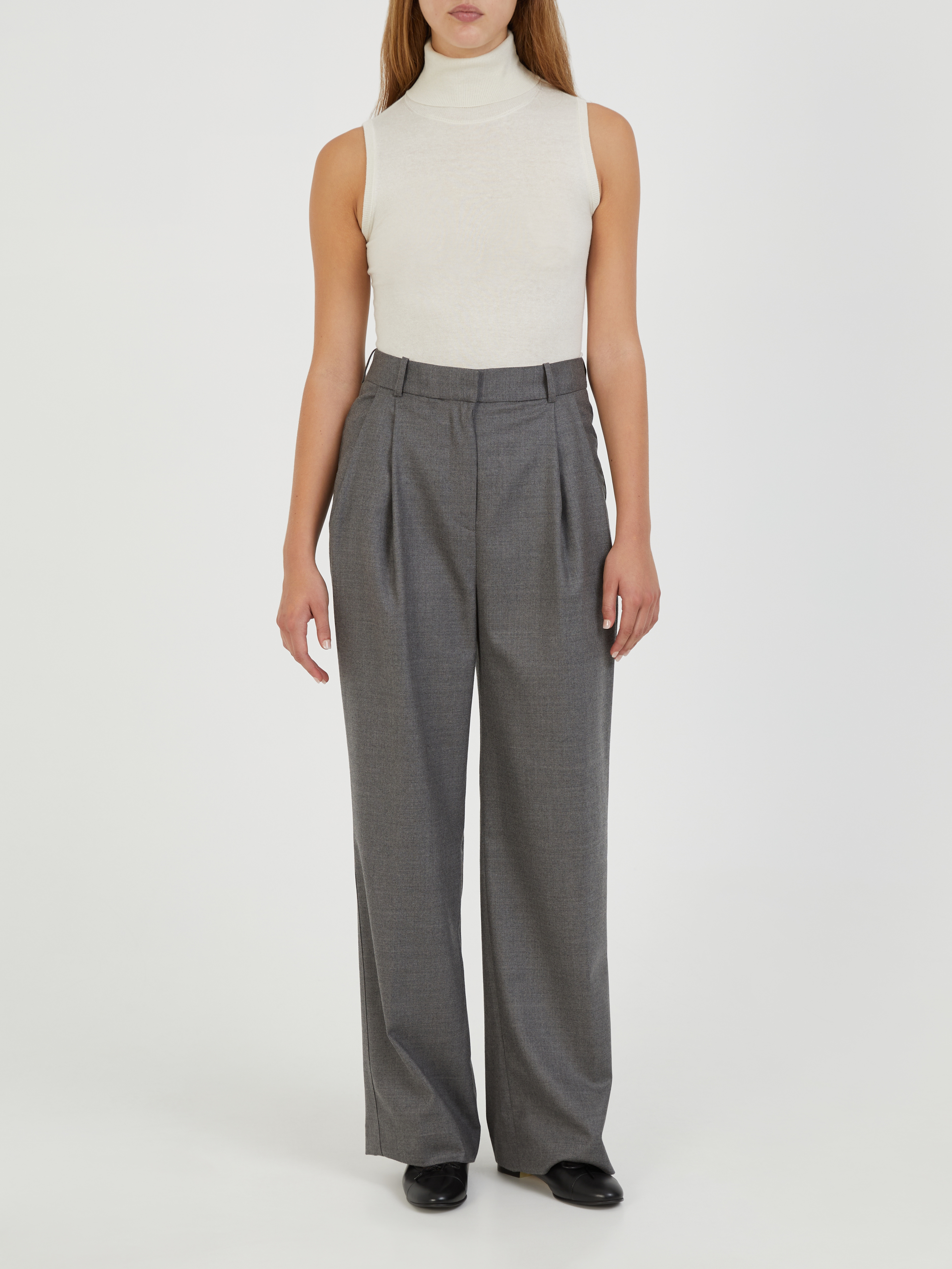 Medium Grey Wool Pants | He Spoke Style