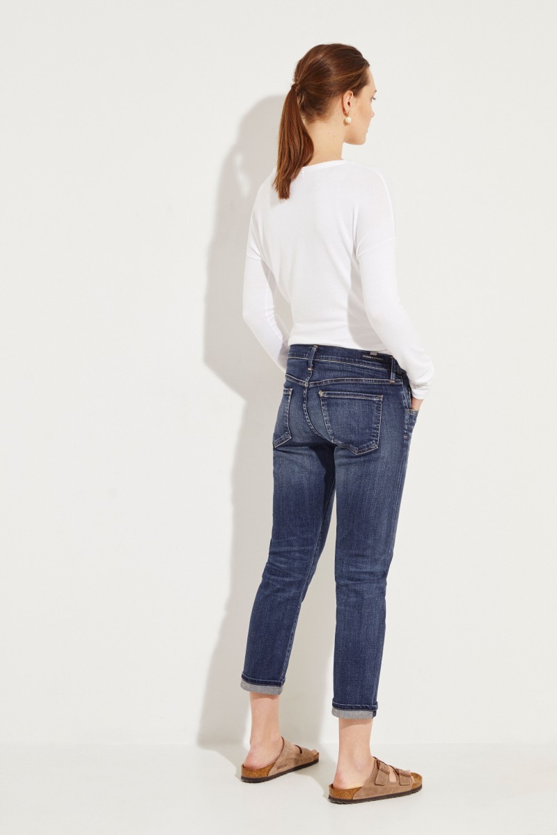Schmale Boyfriend-Jeans 'Emmerson' Blau