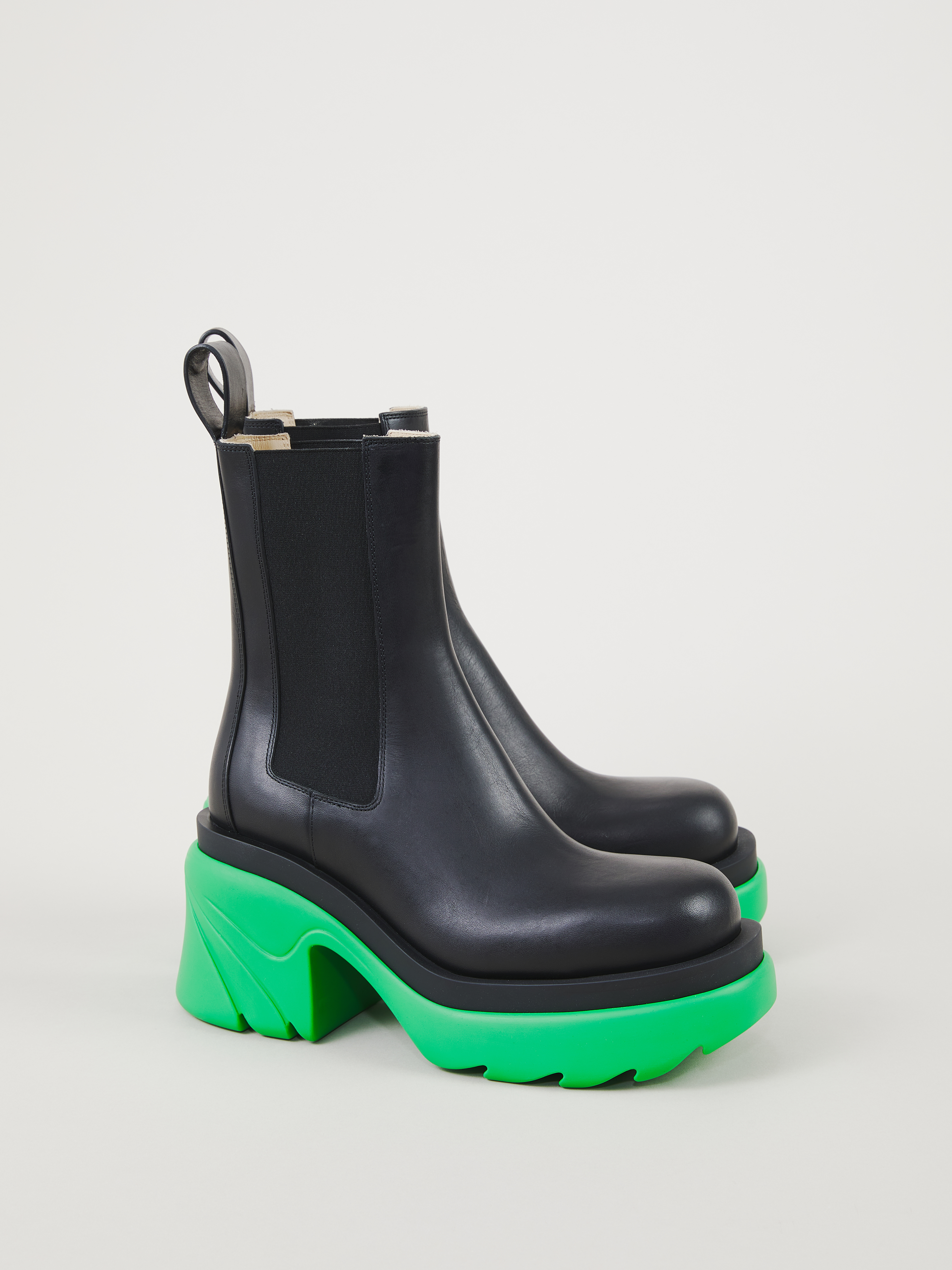 Bottega Veneta Ankle Boots Black/Green | Ankelstøvler