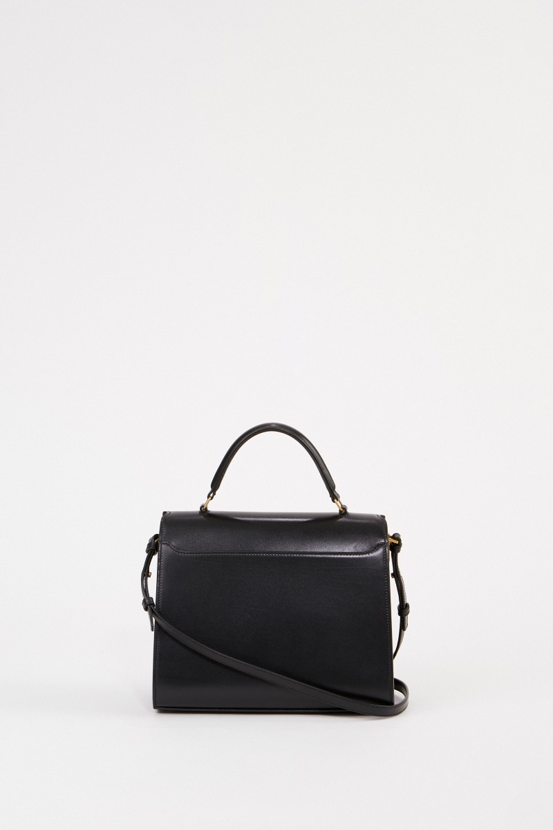 Saint Laurent Leder-Tasche 'Nolita S' Schwarz/Bordeaux