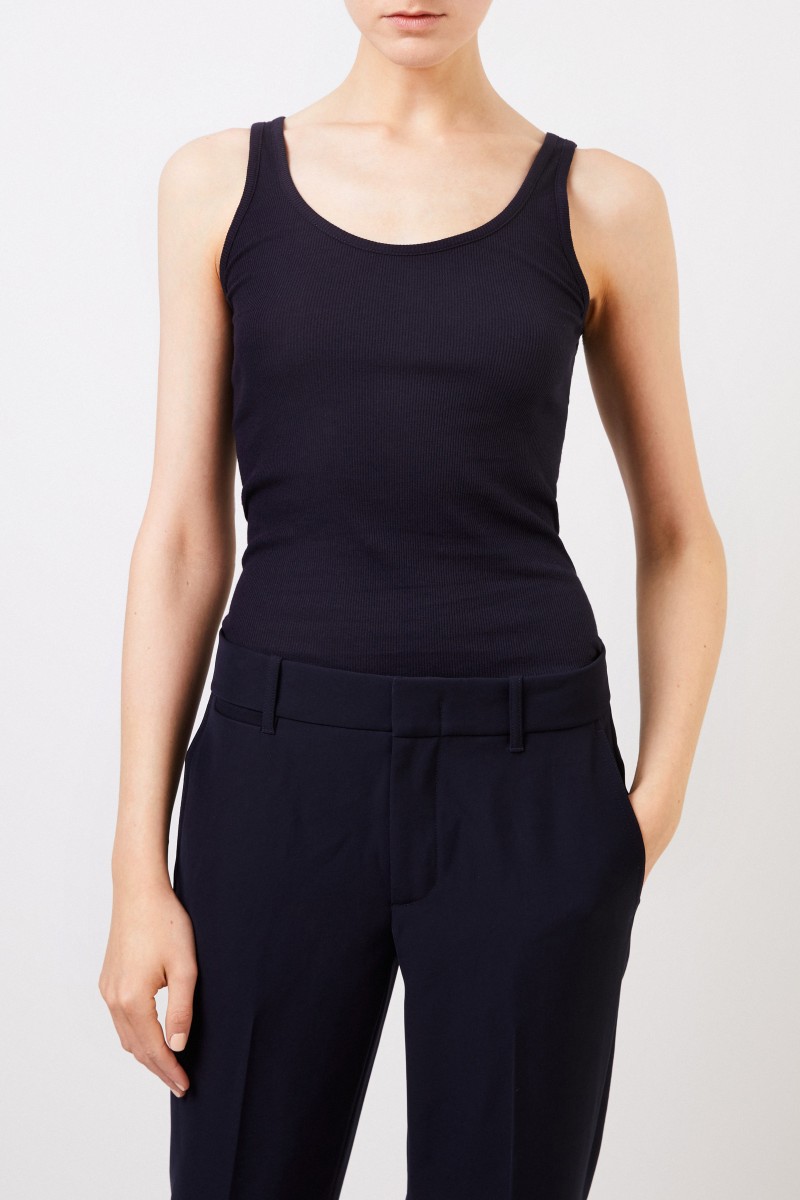 Ripp-Tank-Top Marineblau