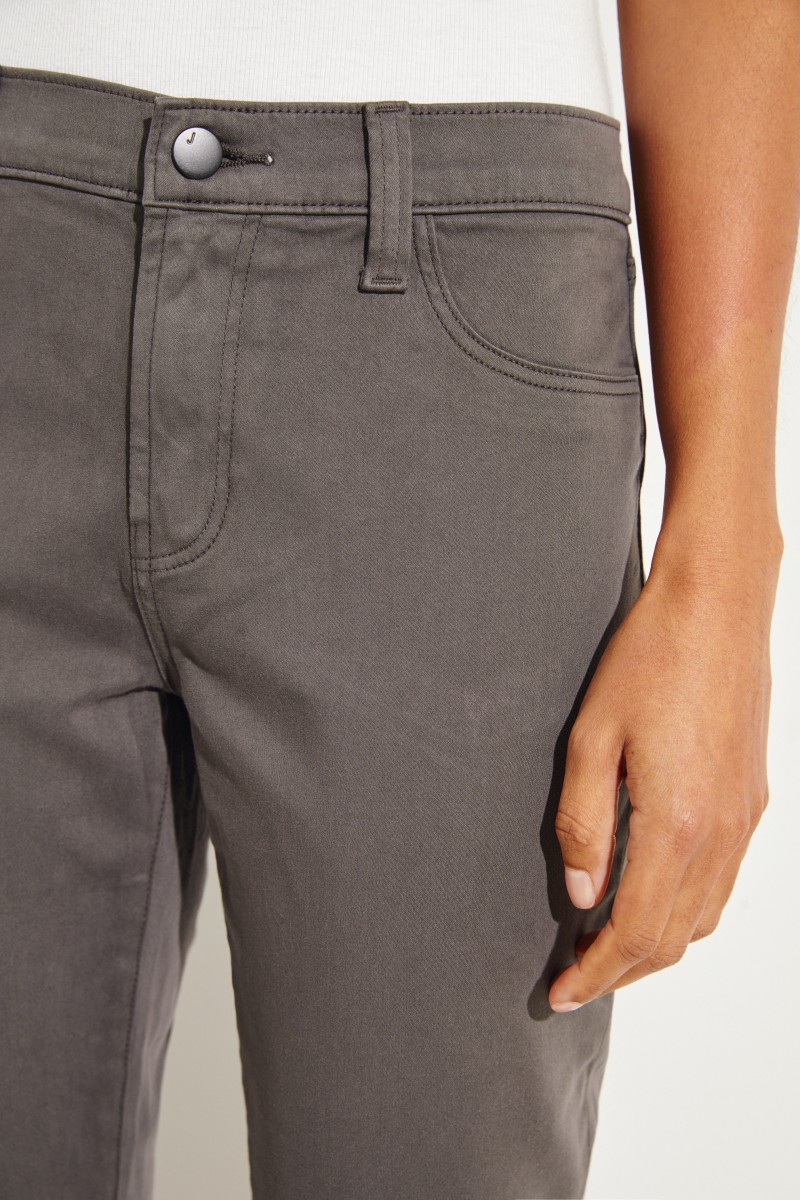 Midrise-Skinny-Jeans Grau