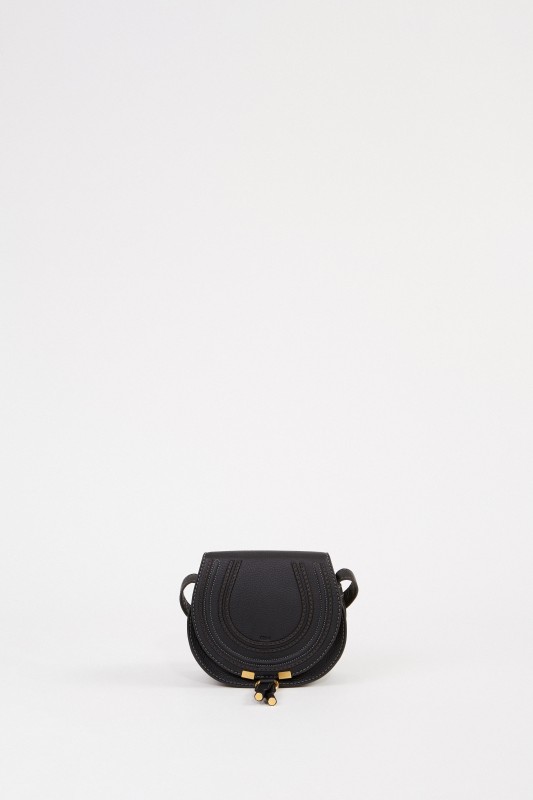 Umhängetasche 'Marcie Saddle Small' Schwarz