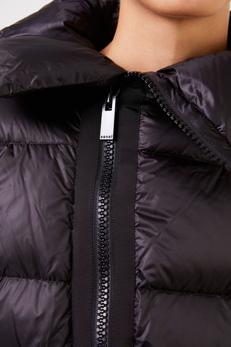Kurze Daunenjacke Schwarz