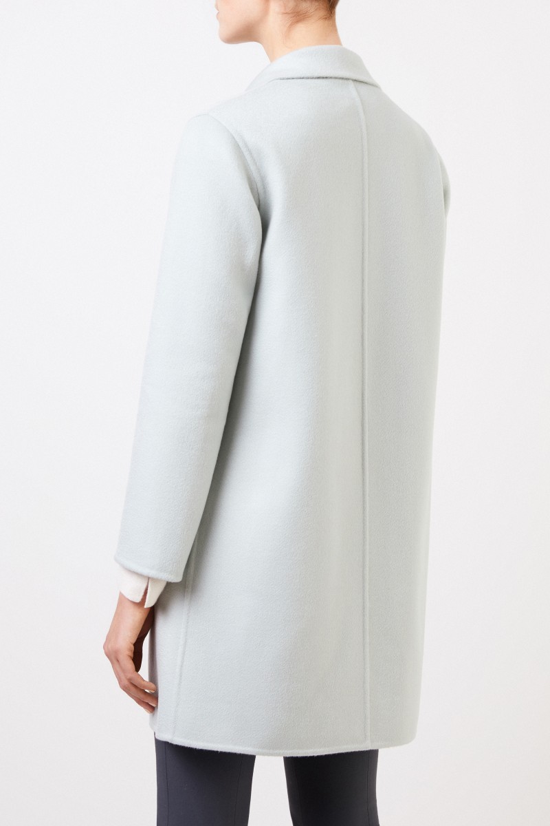 Manzoni 24 Klassischer Cashmere-Mantel Mint