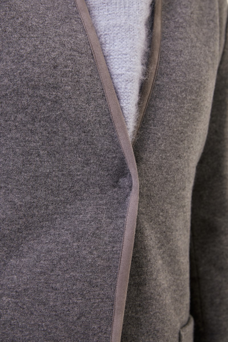 Fabiana Filippi Woll-Cashmere-Mantel Grau