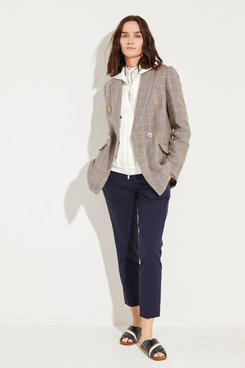Sweatjacke mit Kapuze Weiß