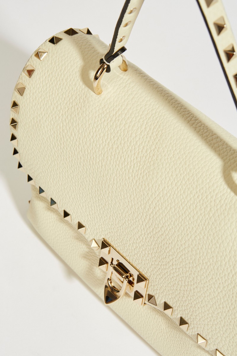 Handtasche 'Rockstuds' mit Nieten Crèmeweiß