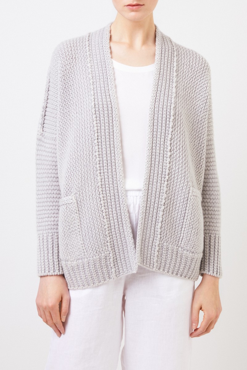 Iris von Arnim Cashmere-Cardigan 'Falina' Grau