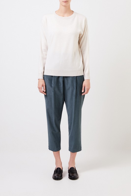 Brunello Cucinelli Baumwoll-Cashmere Cordhose Grün