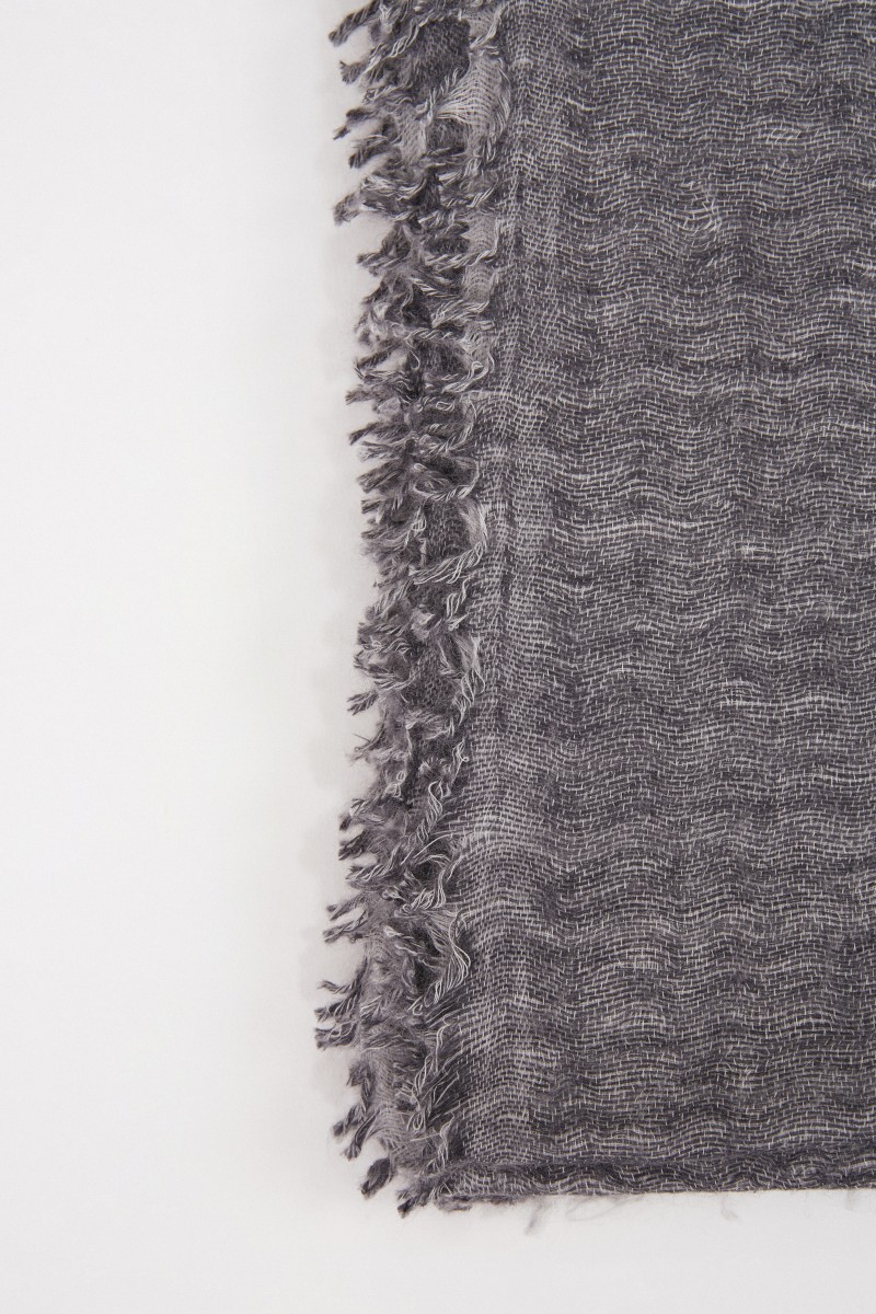 Allude Cashmere-Schal Grau Melange