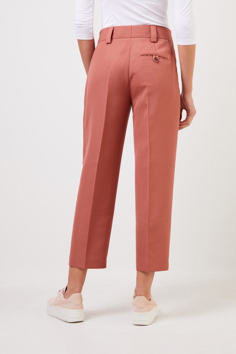Acne Studios Klassische Woll-Hose Rost