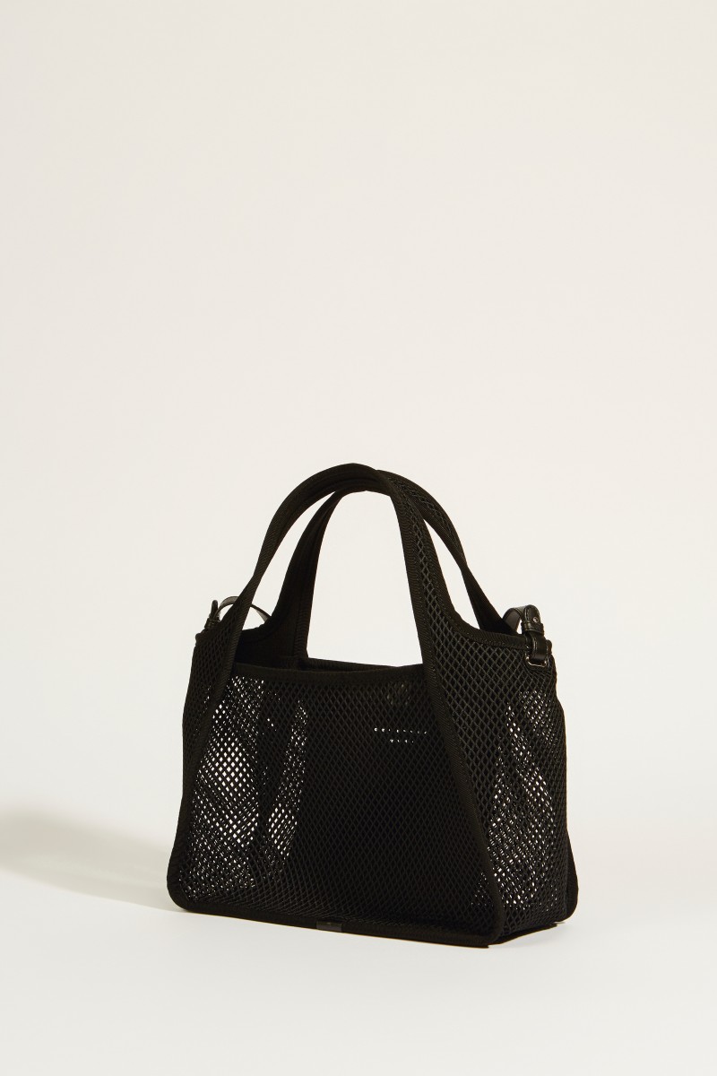 Tasche aus Mesh 'Cross Body Bag' Schwarz