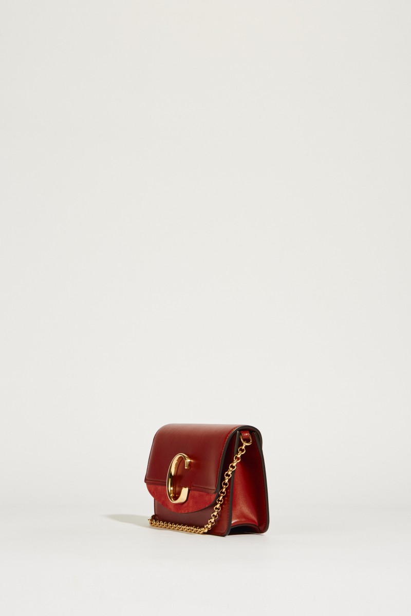 Umhängetasche 'Chloé C Mini' Sepia Brown