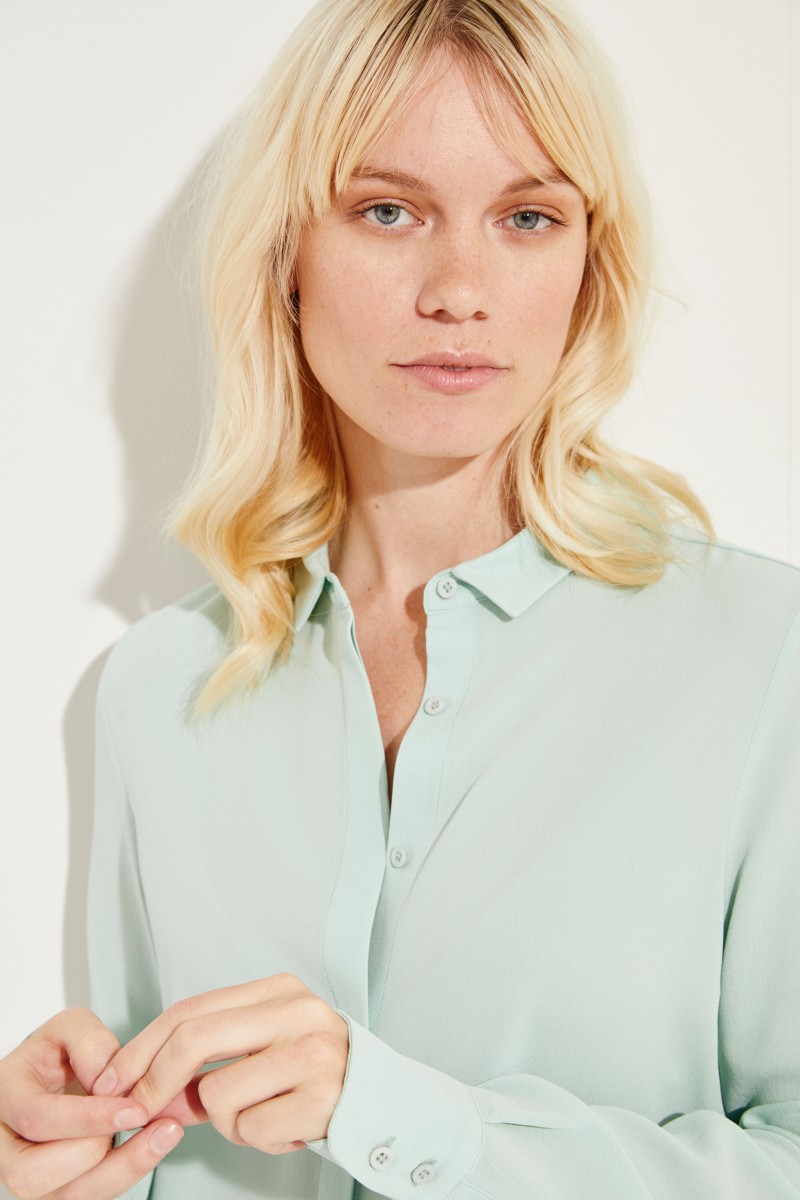 Seiden-Bluse 'Alessandra' Grün