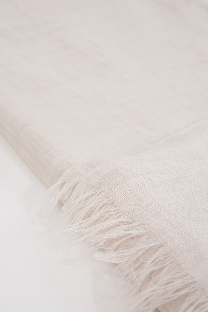 Brunello Cucinelli Cashmere-Seiden-Schal Beige
